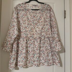 Floral Print Women's Blouse